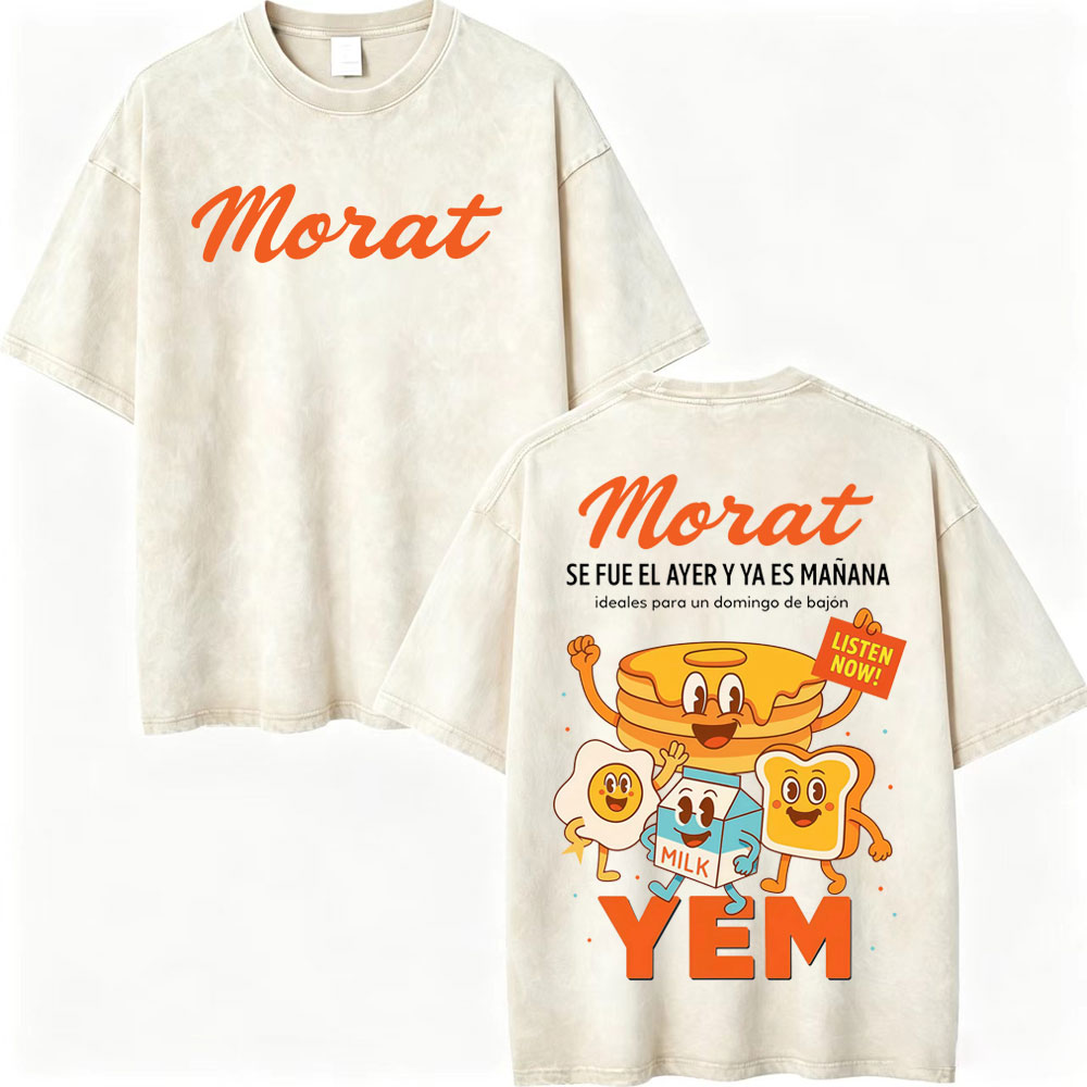 Vintage Fashion World - Kaos Cetak Vintage Washed Morat Yem