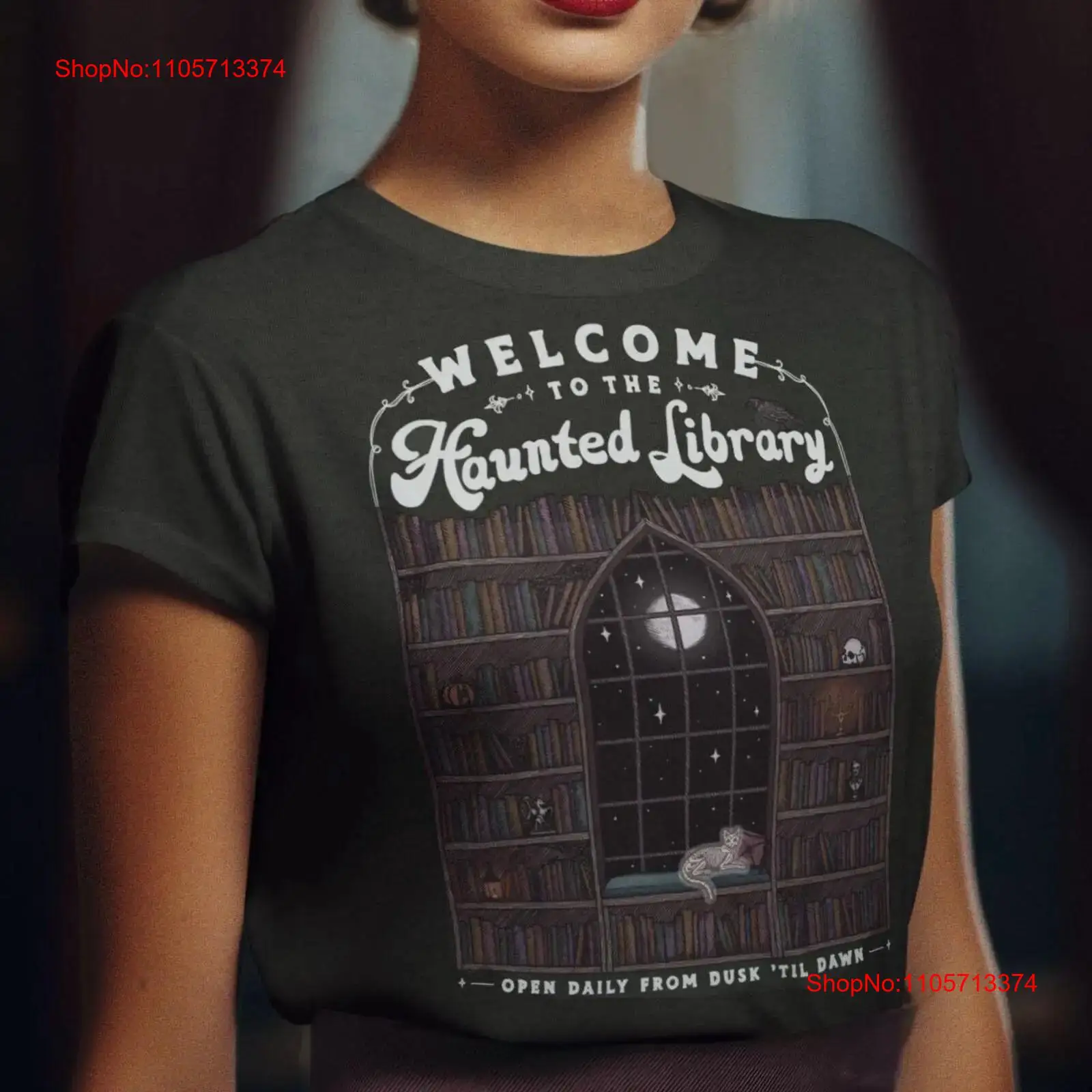 Vintage Fashion Library - Selamat datang di Haunted Library Bookish