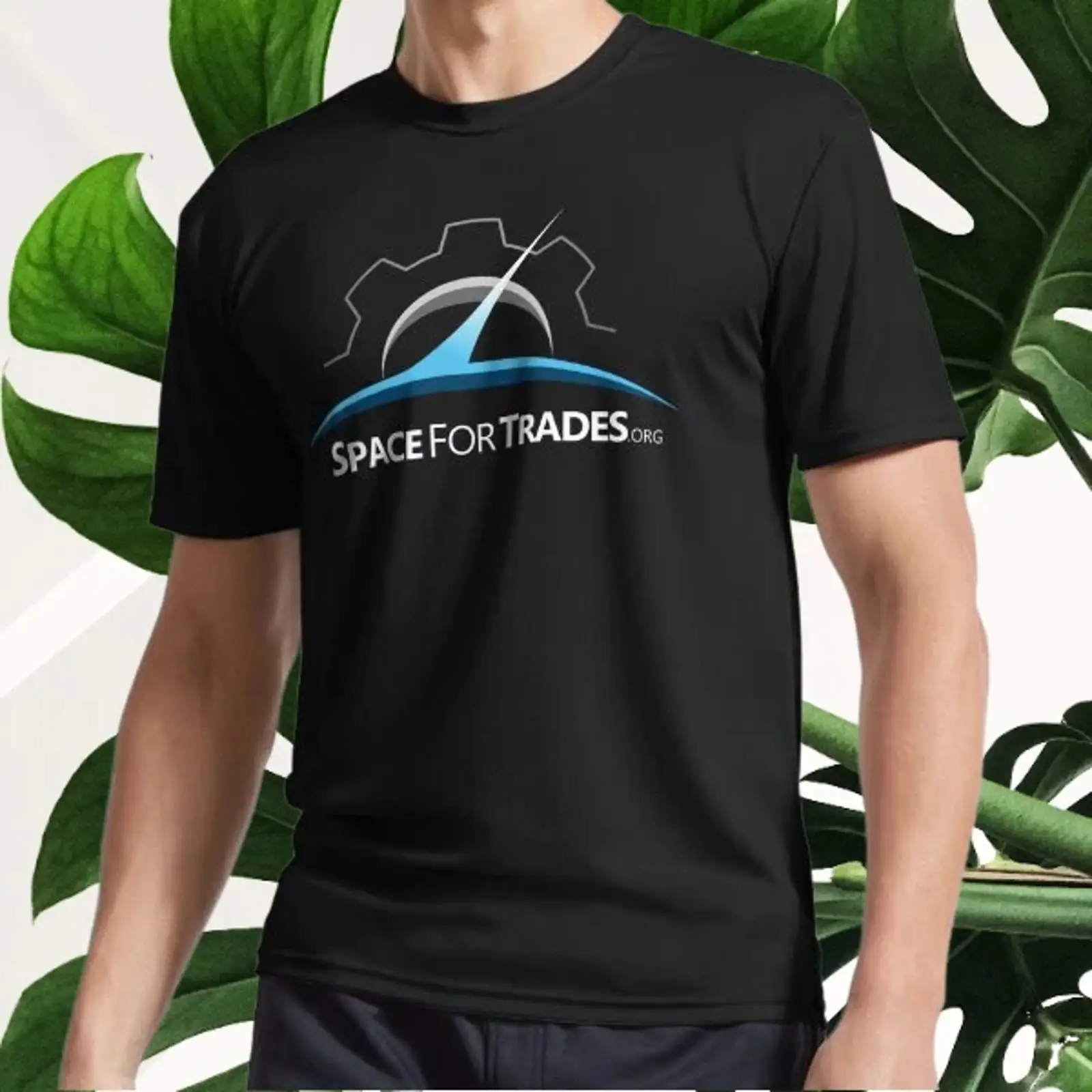 Vintage Fashion Org - Kaos Oblong Logo SpaceForTrades org Baru,
