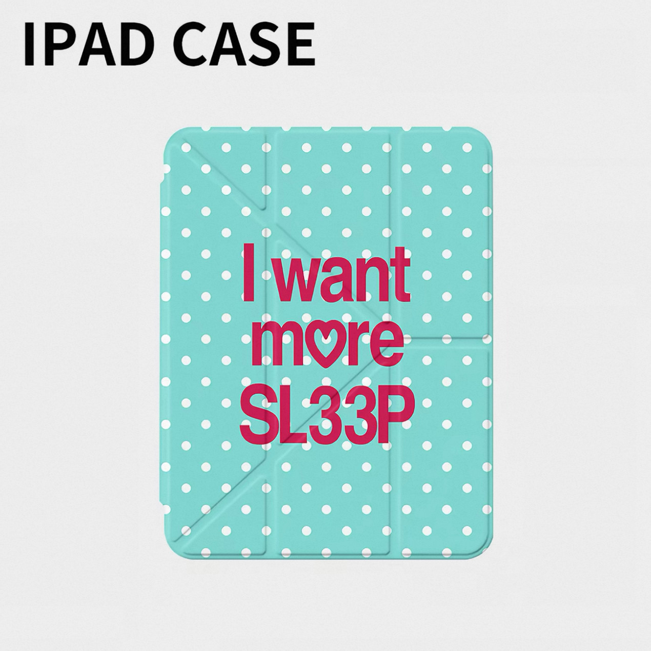 Vintage Fashion Korea - Casing iPad Motif Polka Dot Kreatif