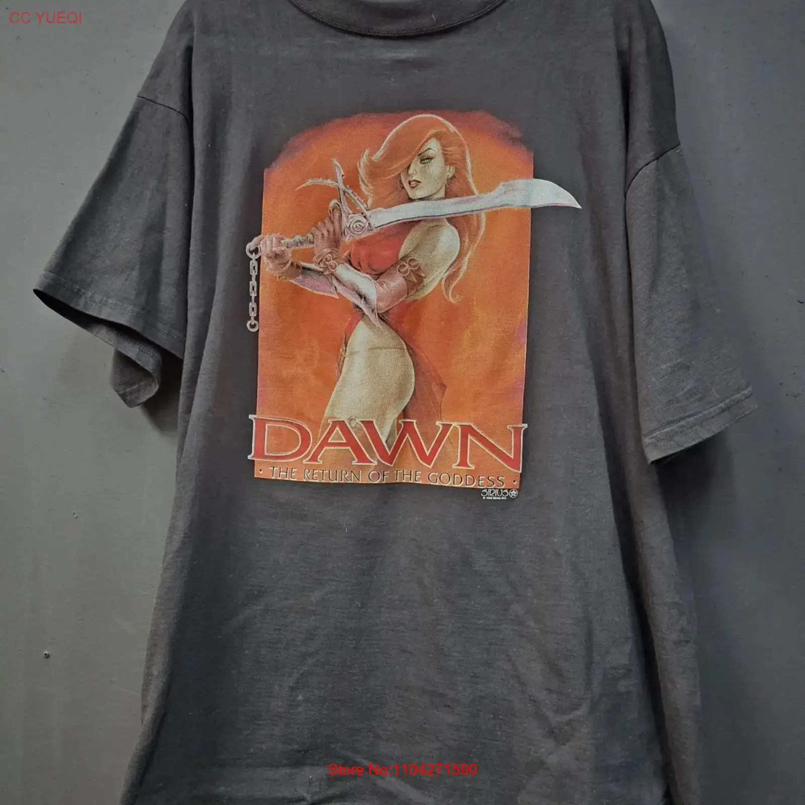 Vintage Fashion Victim Shirt - Kaos Vintage Dawn Tahun 1990-an Ukuran