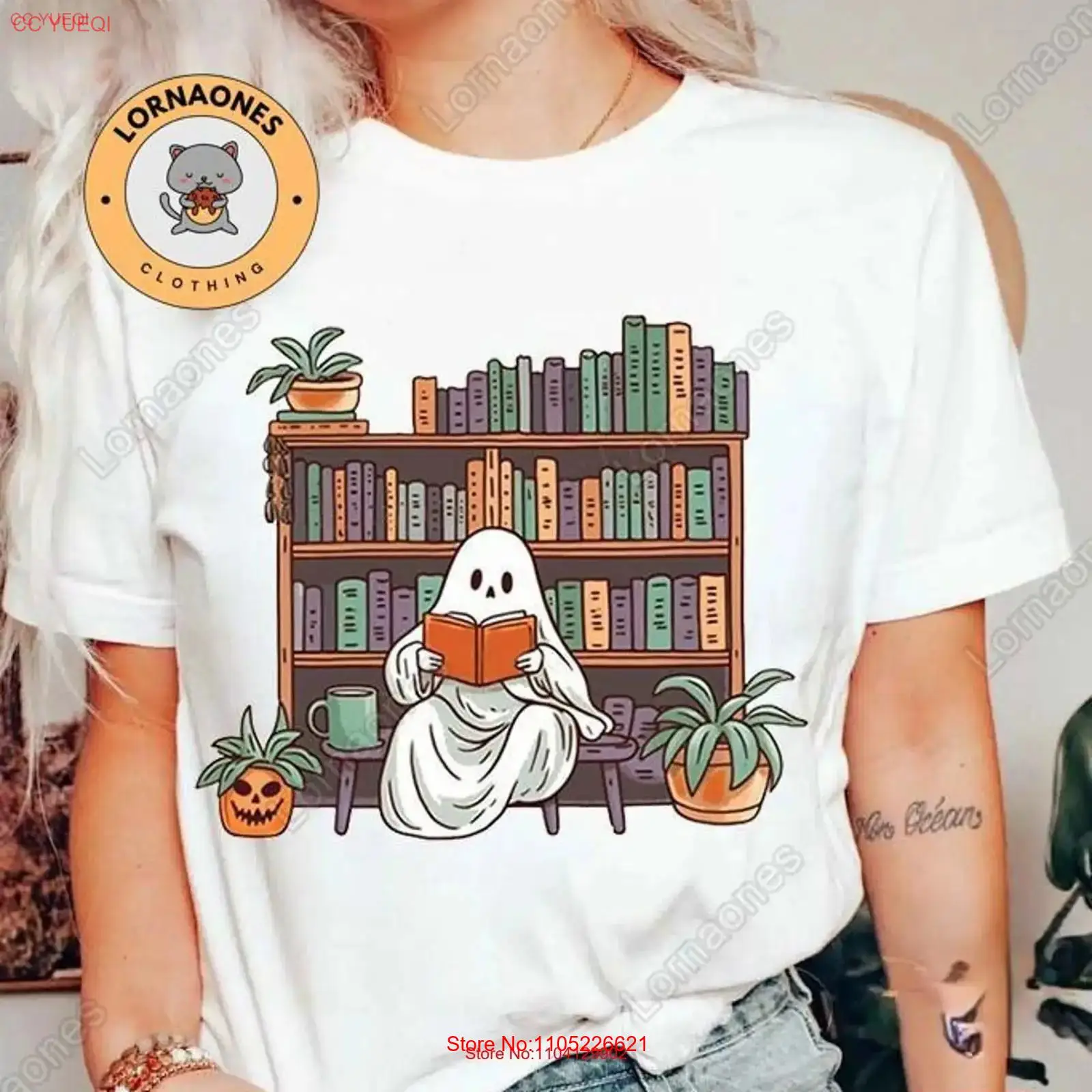 Vintage Fashion Library - Kaus Halloween GhosT Reading Library Book