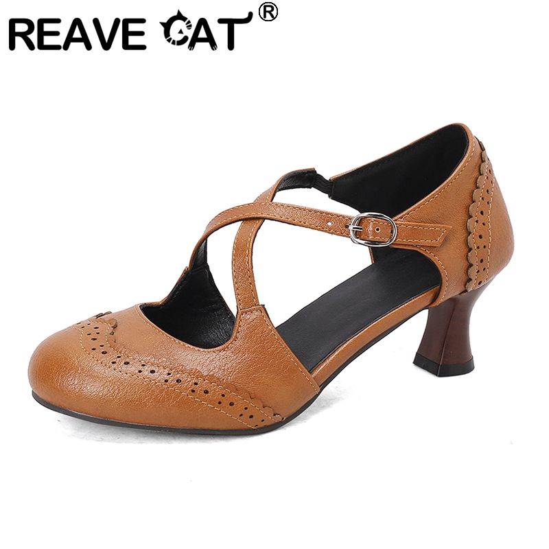Vintage Style Women Fashion - REAVE CAT Vintage untuk wanita, sepatu
