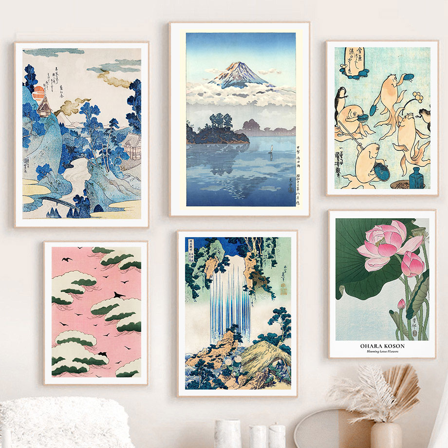 Vintage Fashion Wall Art - Hokusai Ohara Koson Poster Seni Jepang
