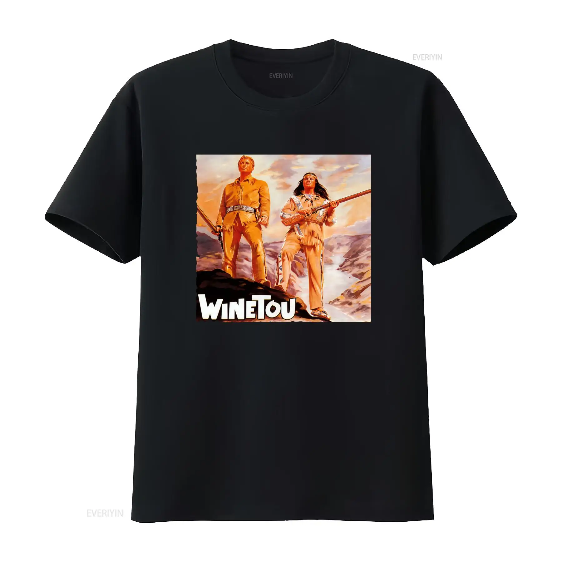 Vintage Fashion Posters For Sale - Kaos Pria Vintage Sale Winnetou Movie