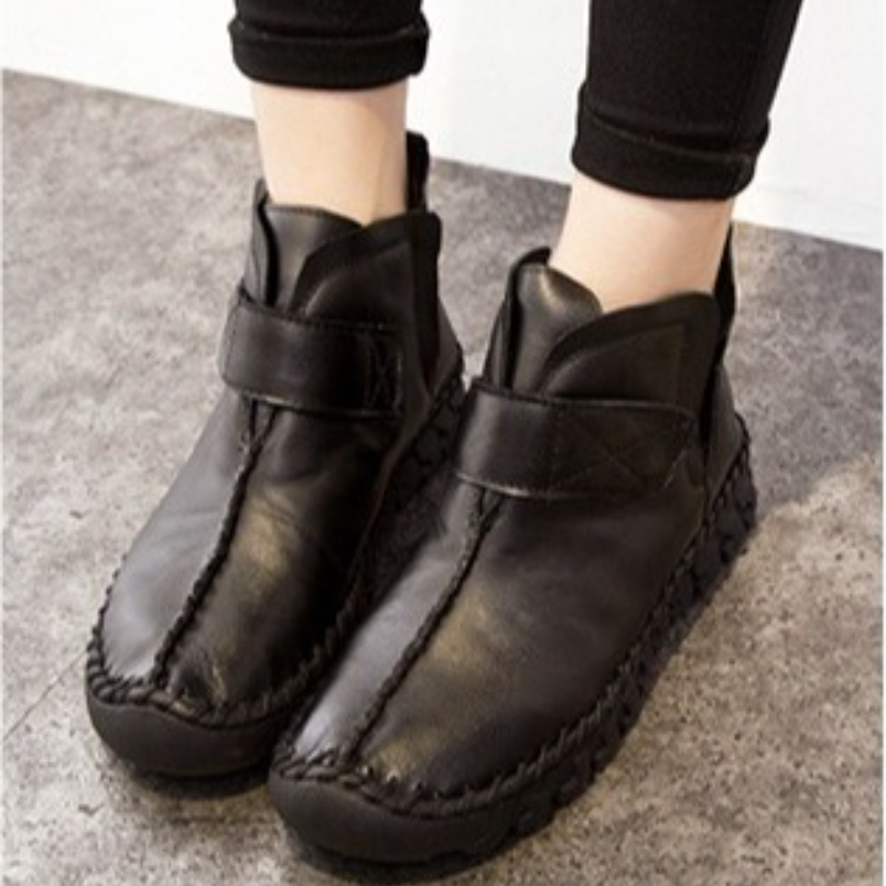 Vintage Style Women Fashion - Sepatu Boots Kulit Asli Wanita Model