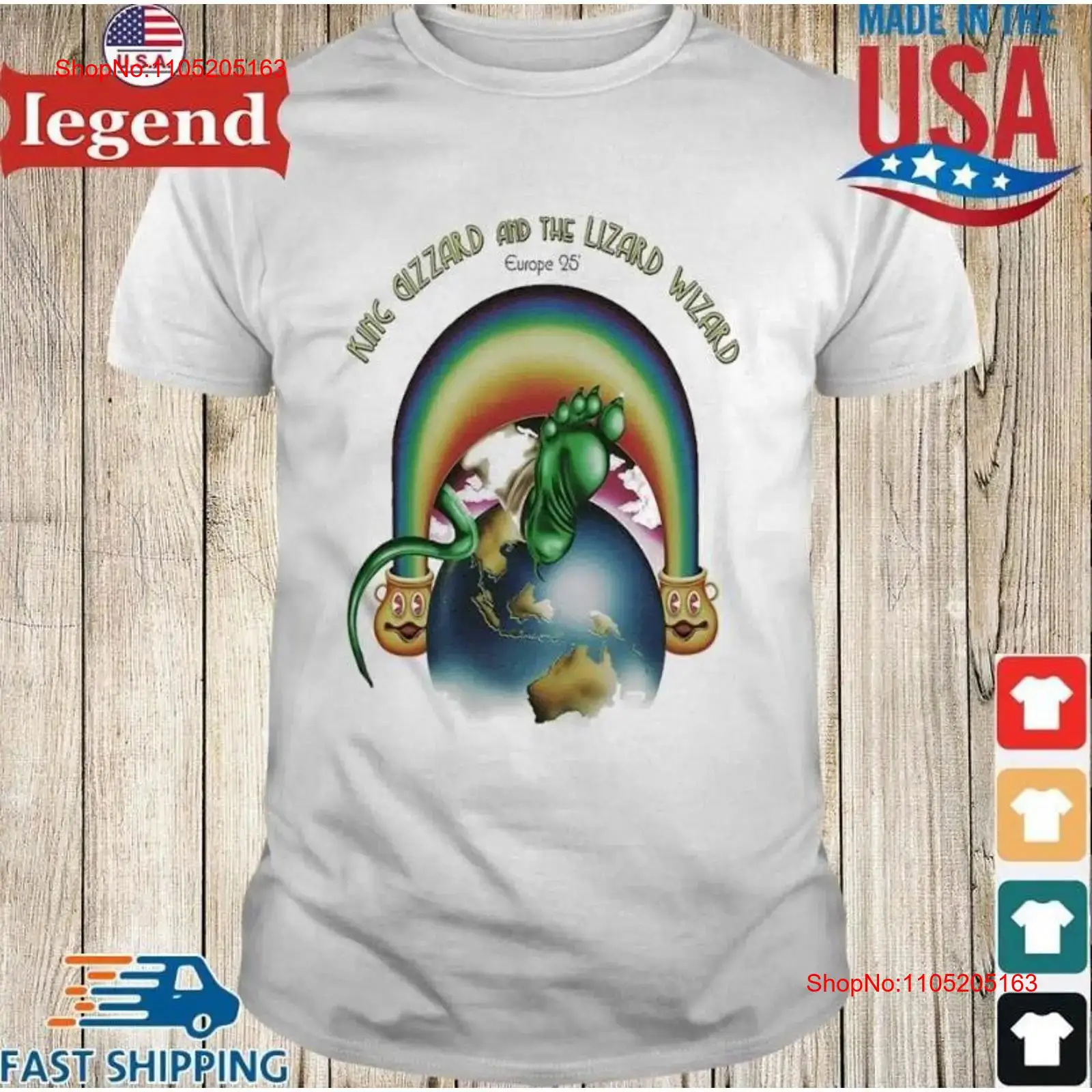 Kaos King Gizzard The Lizard W - Vintage Fashion In 2025 ulasan dan harga