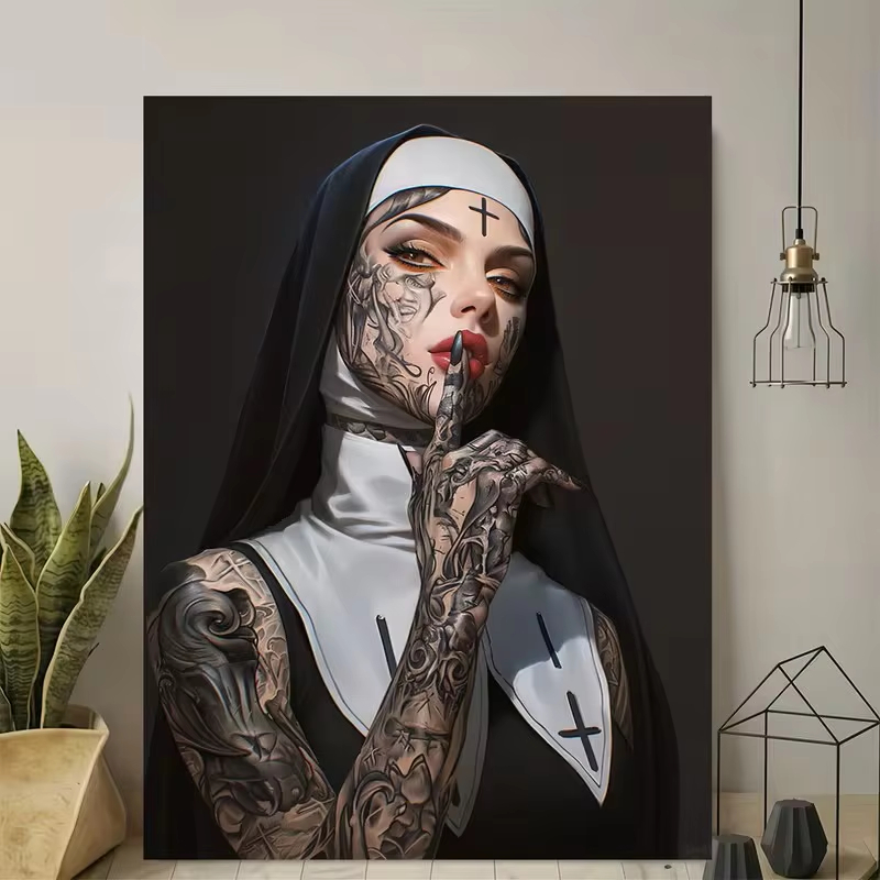 Poster Kanvas Bergambar Gadis  - Vintage Fashion Wall Art ulasan dan harga