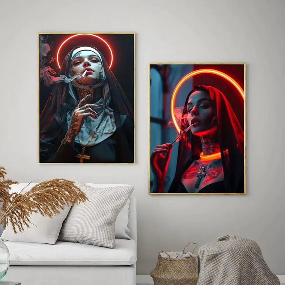 Poster Kanvas Bergambar Gadis  - Vintage Fashion Wall Art ulasan dan harga