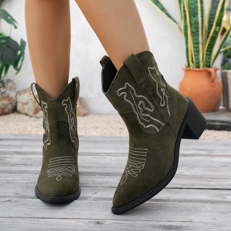 Sepatu Boots Wanita Setengah B - Vintage Style Women Fashion ulasan dan harga