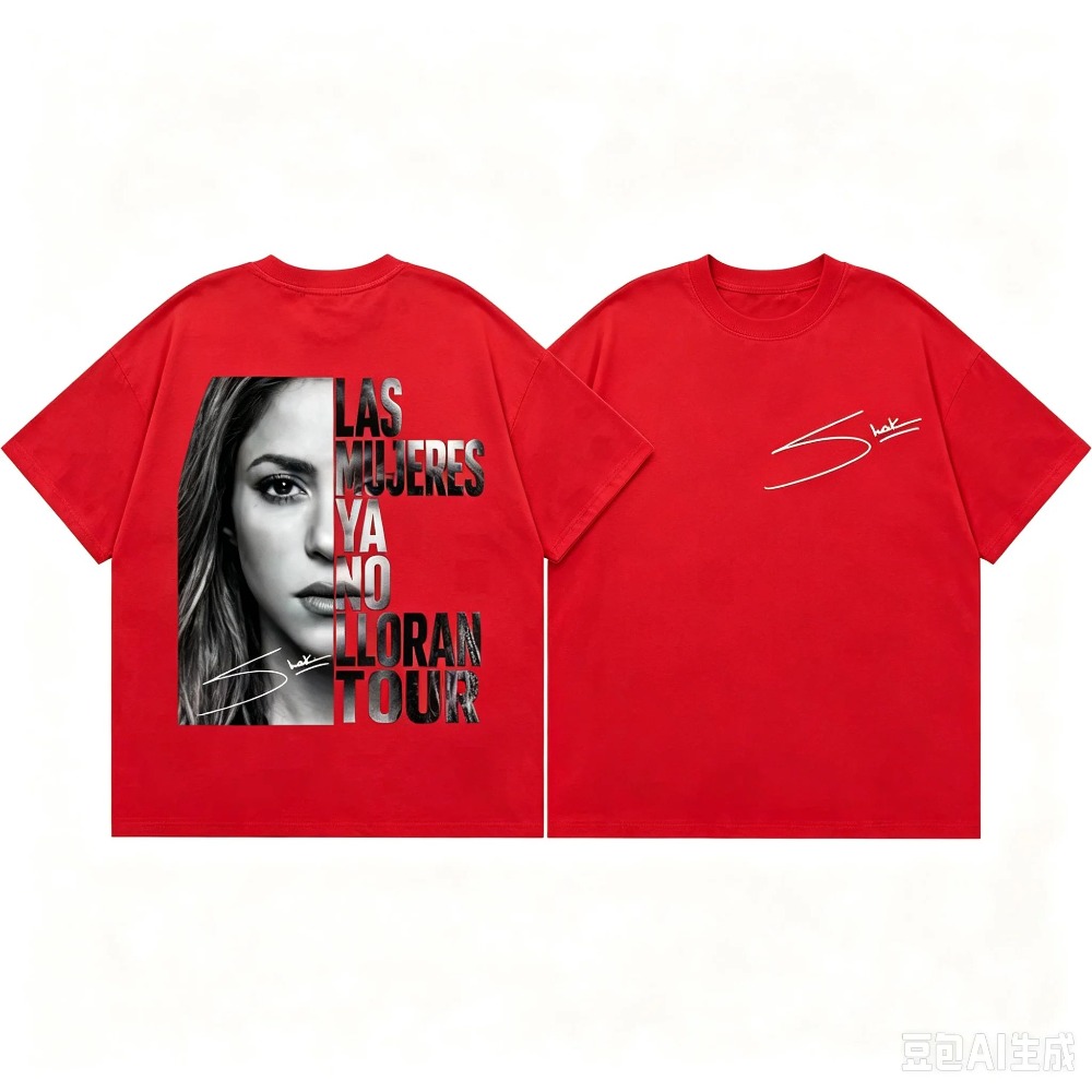 Kaos T-Shirt Shakira Las Mujer - Vintage Fashion World ulasan dan harga