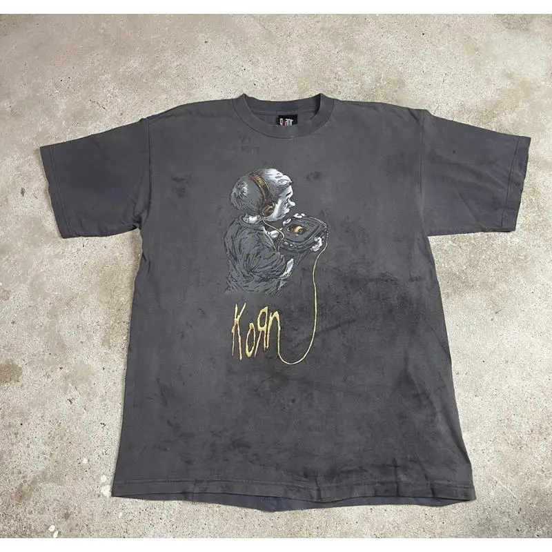 Kaos Vintage KORN Follow The L - Band Tee Faded 90S ulasan dan harga