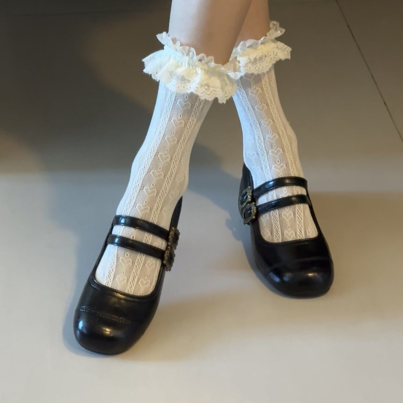 Sepatu Mary Jane Wanita Hak Te - Vintage Style Women Fashion ulasan dan harga