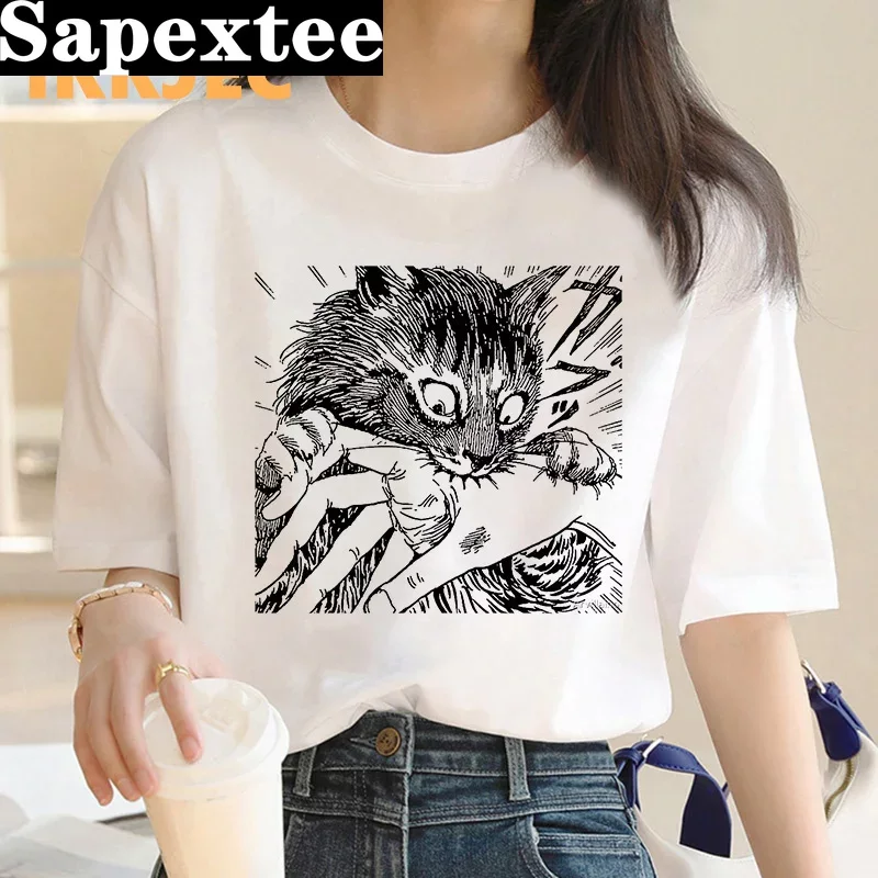 Junji ito kaus wanita harajuku - Tie Dye Shirt Vintage ulasan dan harga