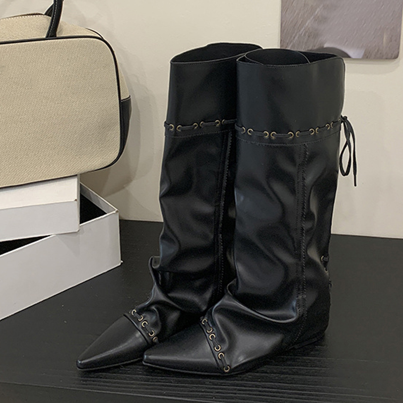 Liyke Sepatu Bot Setinggi Lutu - Vintage Style Women Fashion ulasan dan harga