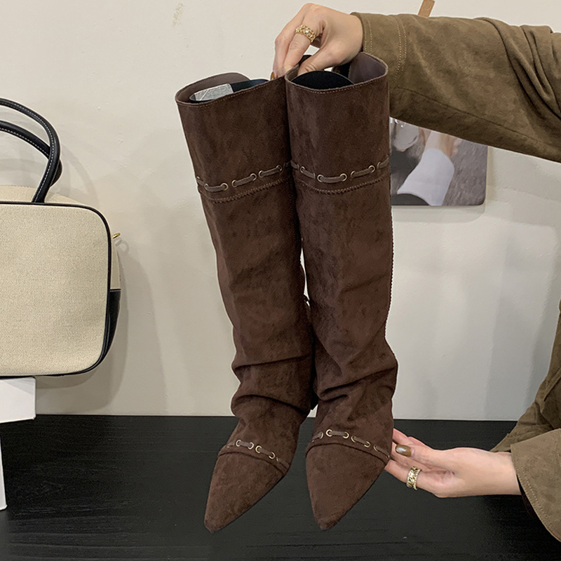 Liyke Sepatu Bot Setinggi Lutu - Vintage Style Women Fashion ulasan dan harga