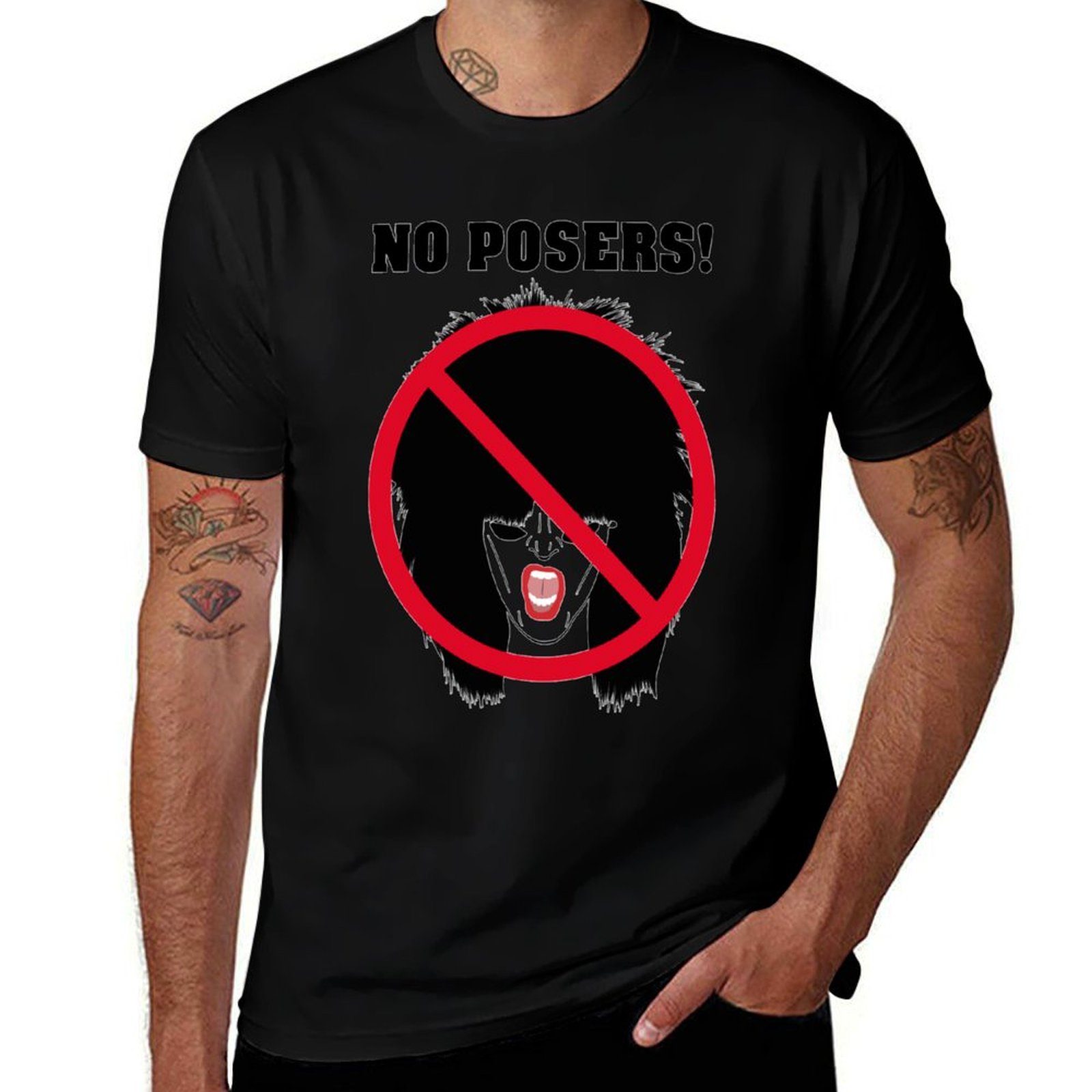 no art posers band 80s 90s ret - Band Tee Faded 90S ulasan dan harga