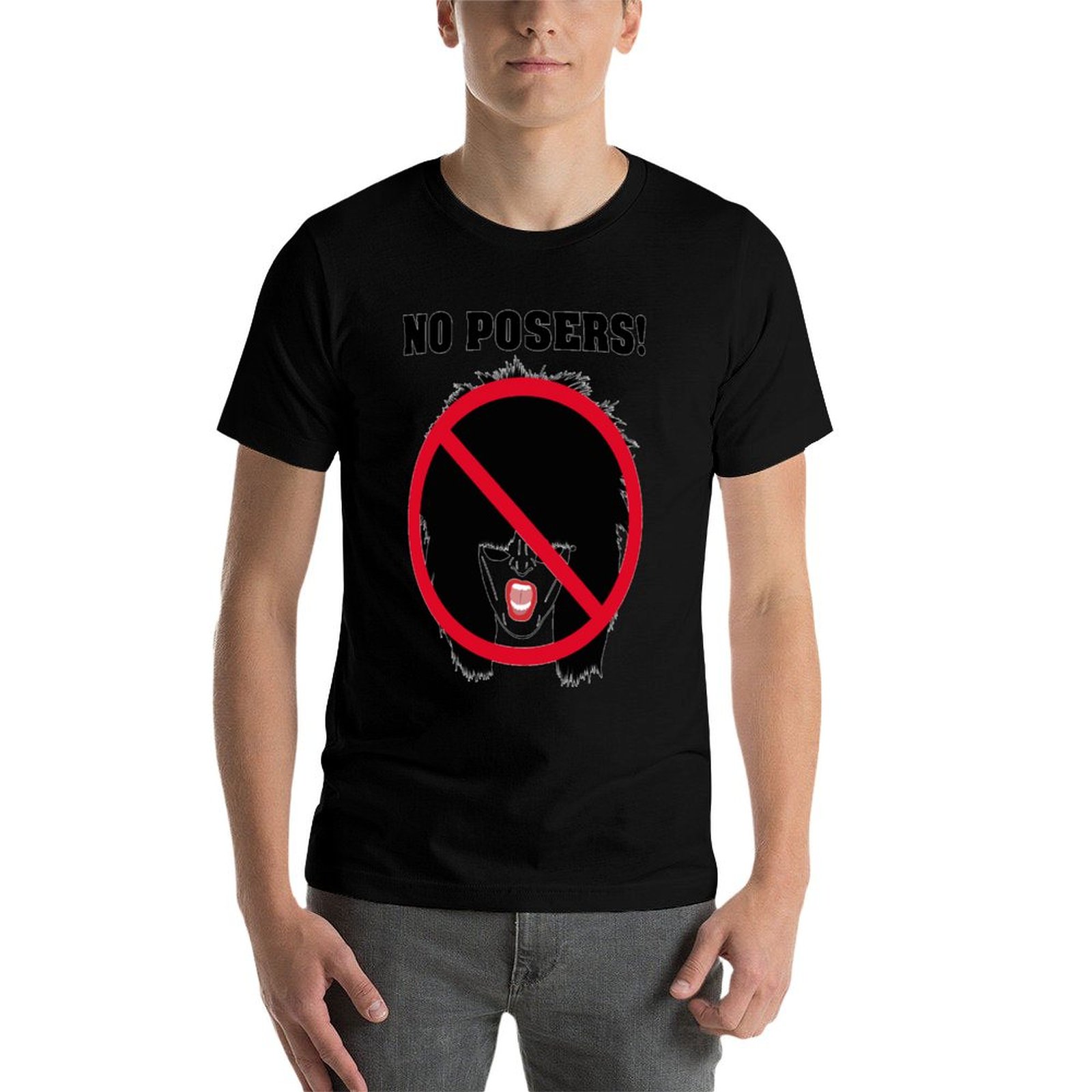 no art posers band 80s 90s ret - Band Tee Faded 90S ulasan dan harga