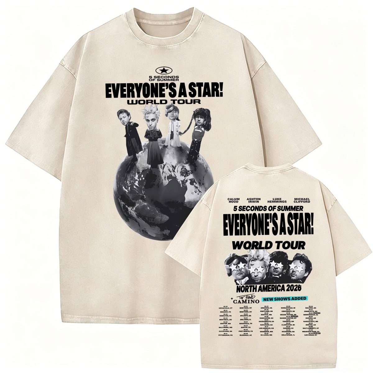 Kaos Konser Tur Dunia 2026 Vin - Vintage Fashion World ulasan dan harga