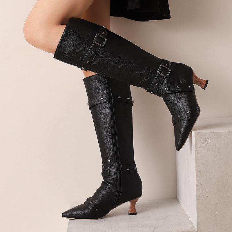 Girseaby Sepatu Bot Wanita Set - Vintage Style Women Fashion ulasan dan harga