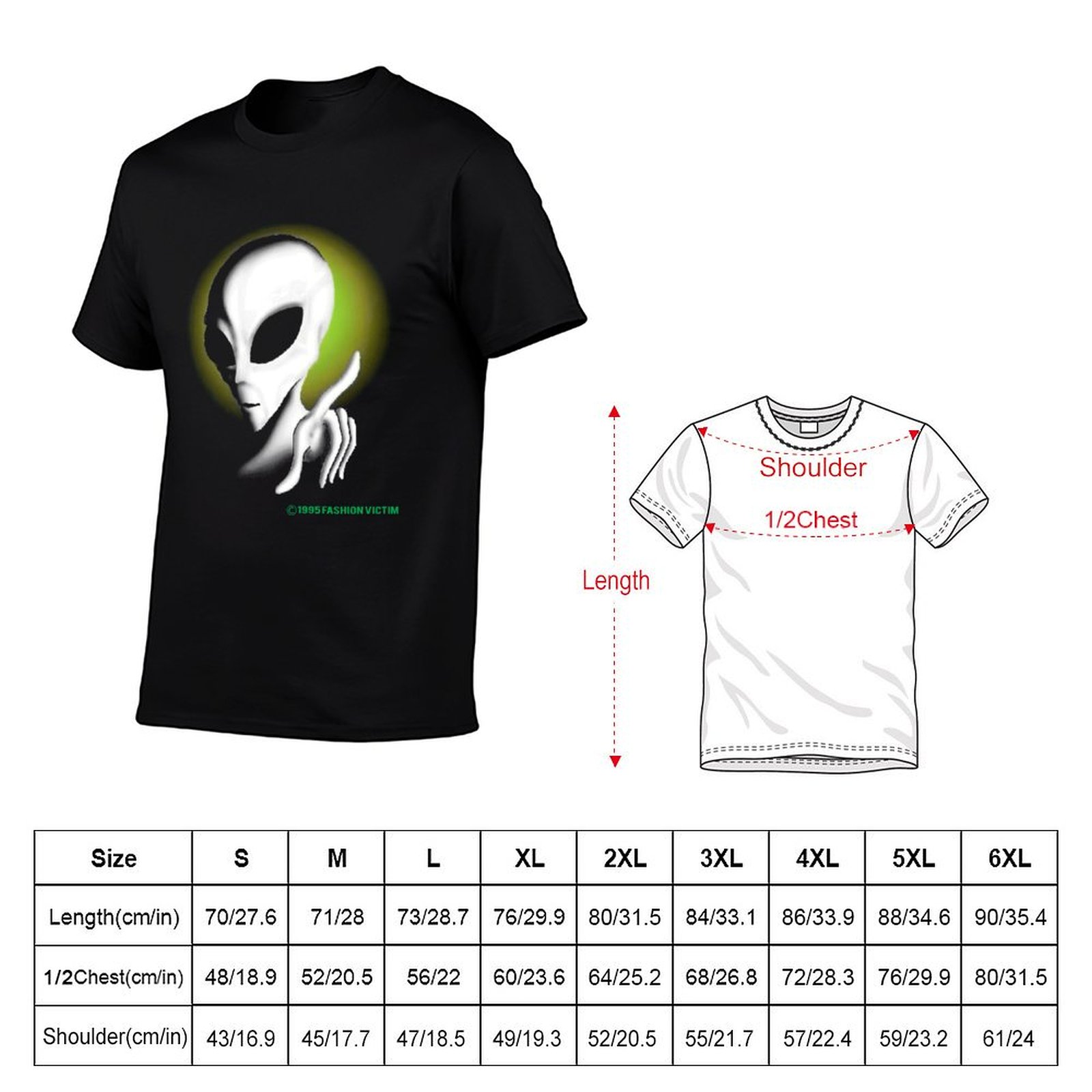 1995 ALIEN Kaos Vintage yang B - Vintage Fashion Victim Shirt ulasan dan harga