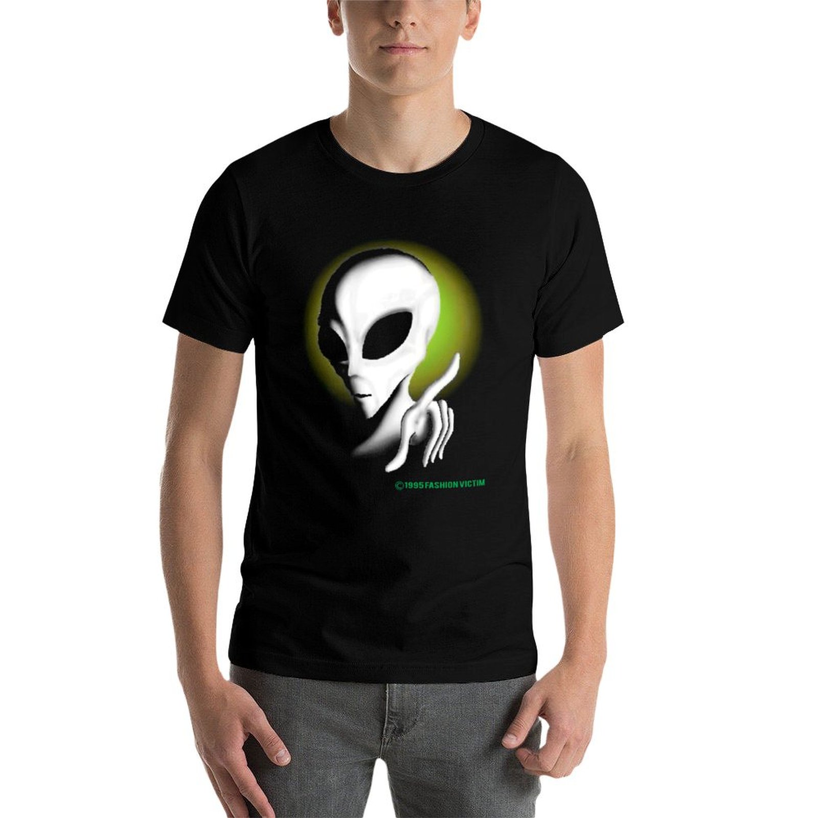 1995 ALIEN Kaos Vintage yang B - Vintage Fashion Victim Shirt ulasan dan harga