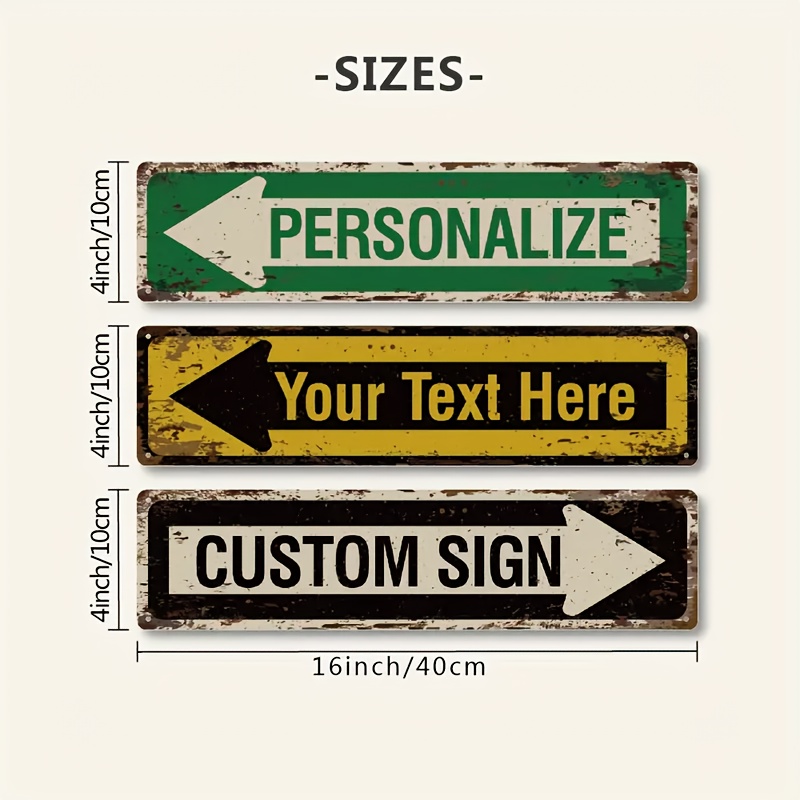 1PC Papan Nama Jalan Berbentuk - Vintage Fashion Wall Art ulasan dan harga