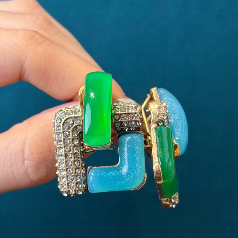 Anting-anting persegi geometri - Vintage Fashion Trends 2026 ulasan dan harga