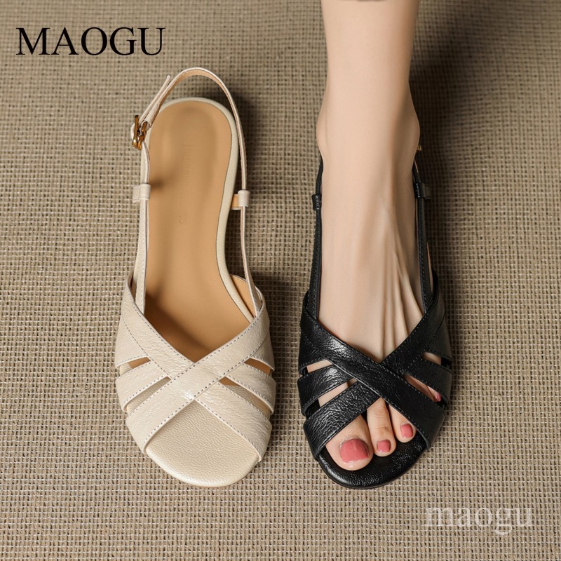 Sandal Slingback Wanita Ujung  - Vintage Style Women Fashion ulasan dan harga
