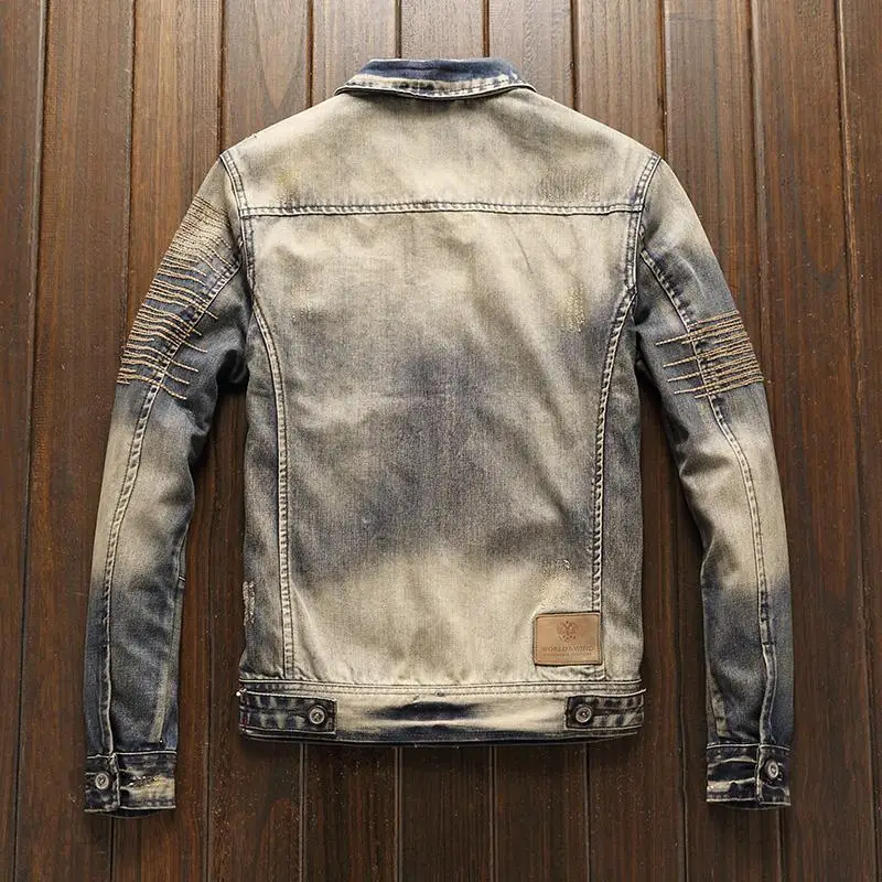 Jaket Koboi Pria Musim Gugur K - Vintage Fashion Korea ulasan dan harga