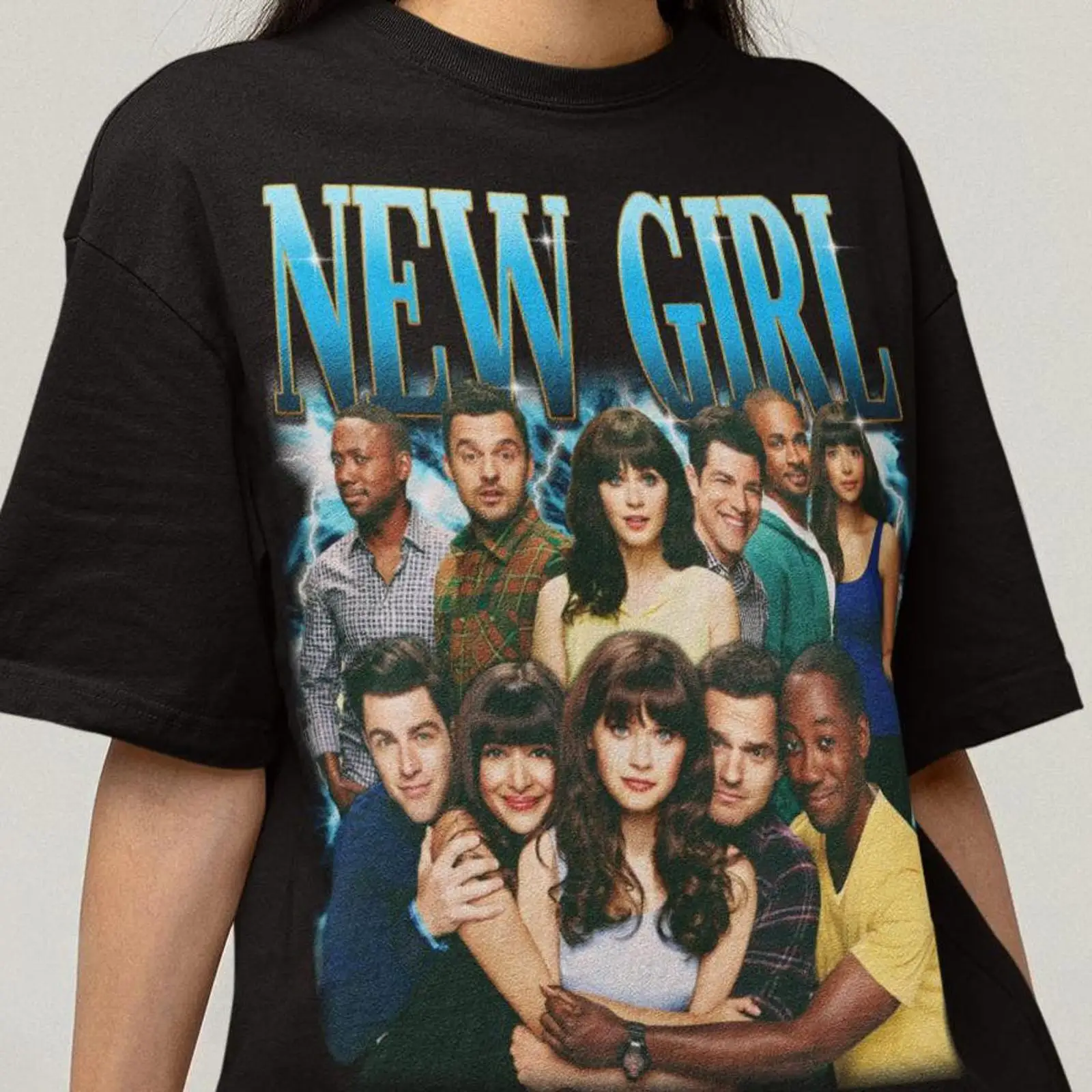 Kaos TV Show New Girl SweaT vi - Vintage Fashion Show ulasan dan harga