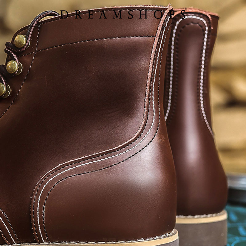 Sepatu Kasual Pria Kulit Sapi  - Vintage Fashion Boots ulasan dan harga