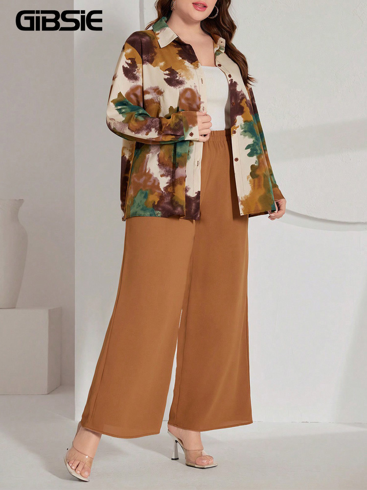 GIBSIE Set Celana Wanita Ukura - Tie Dye Shirt Vintage ulasan dan harga