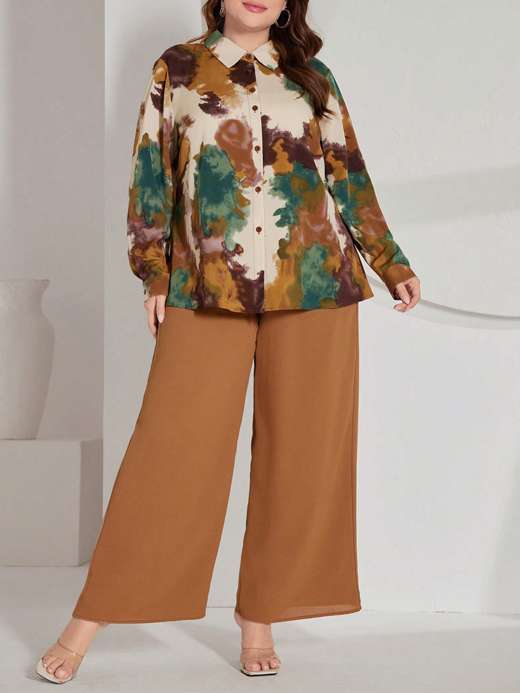 GIBSIE Set Celana Wanita Ukura - Tie Dye Shirt Vintage ulasan dan harga