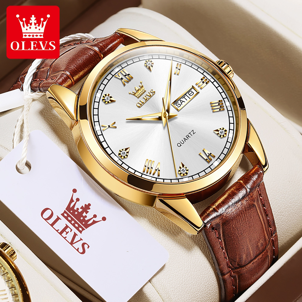 OLEVS Jam Tangan Pasangan Jam  - Vintage Fashion Complete ulasan dan harga