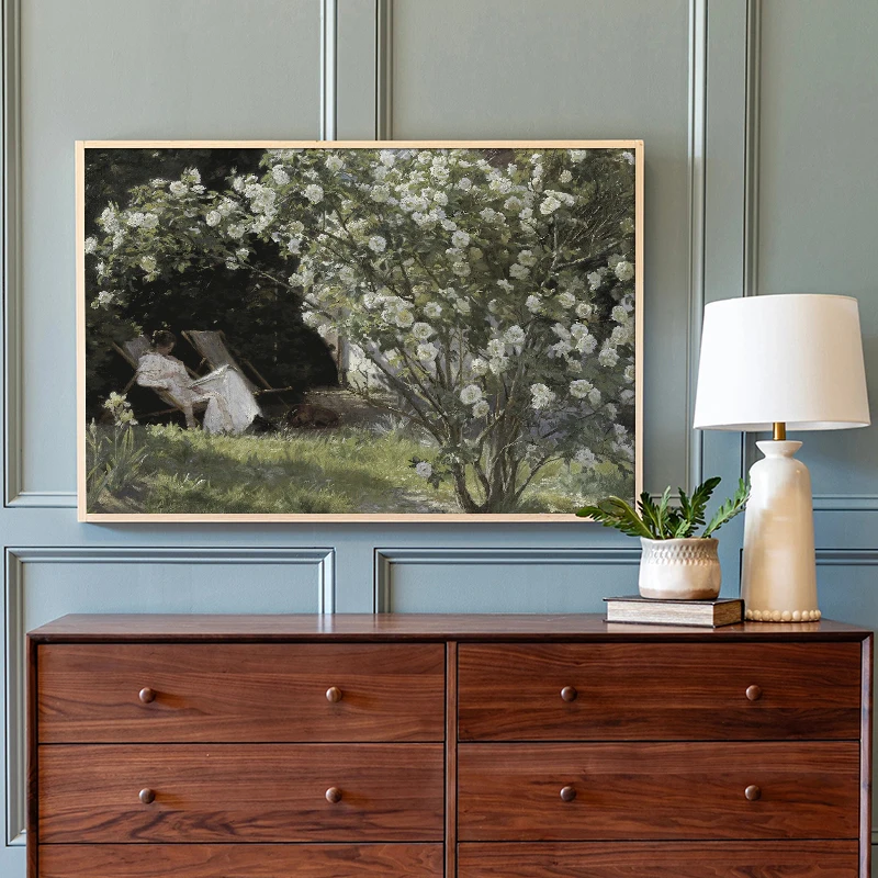 1 Buah Lukisan Kanvas Tanpa Bi - Vintage Fashion Wall Art ulasan dan harga