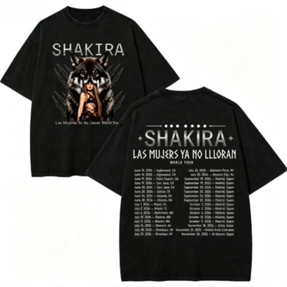 Kaos Vintage Washed Shakira La - Vintage Fashion World ulasan dan harga
