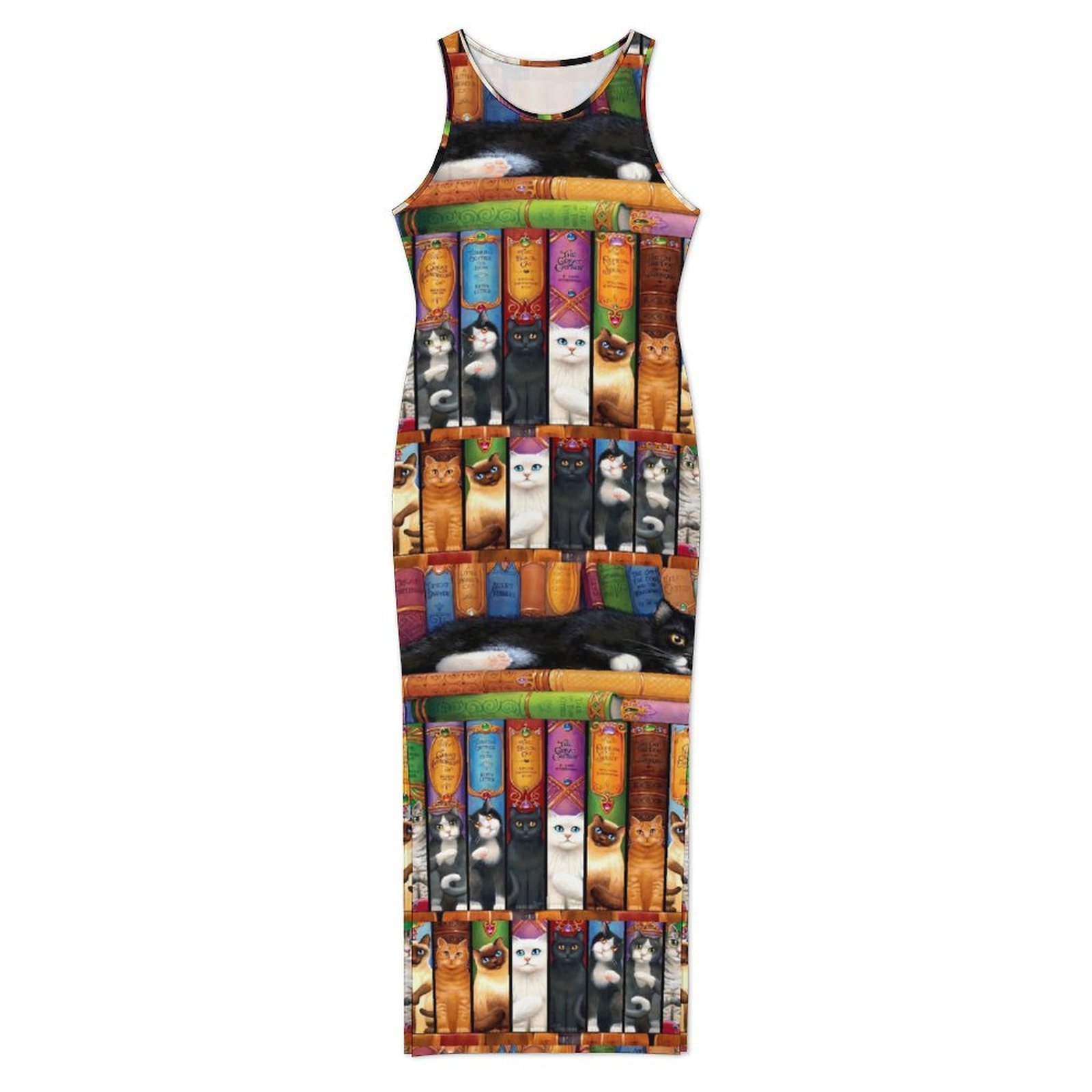 Gaun Bodycon Bertema Kucing da - Vintage Fashion Library ulasan dan harga