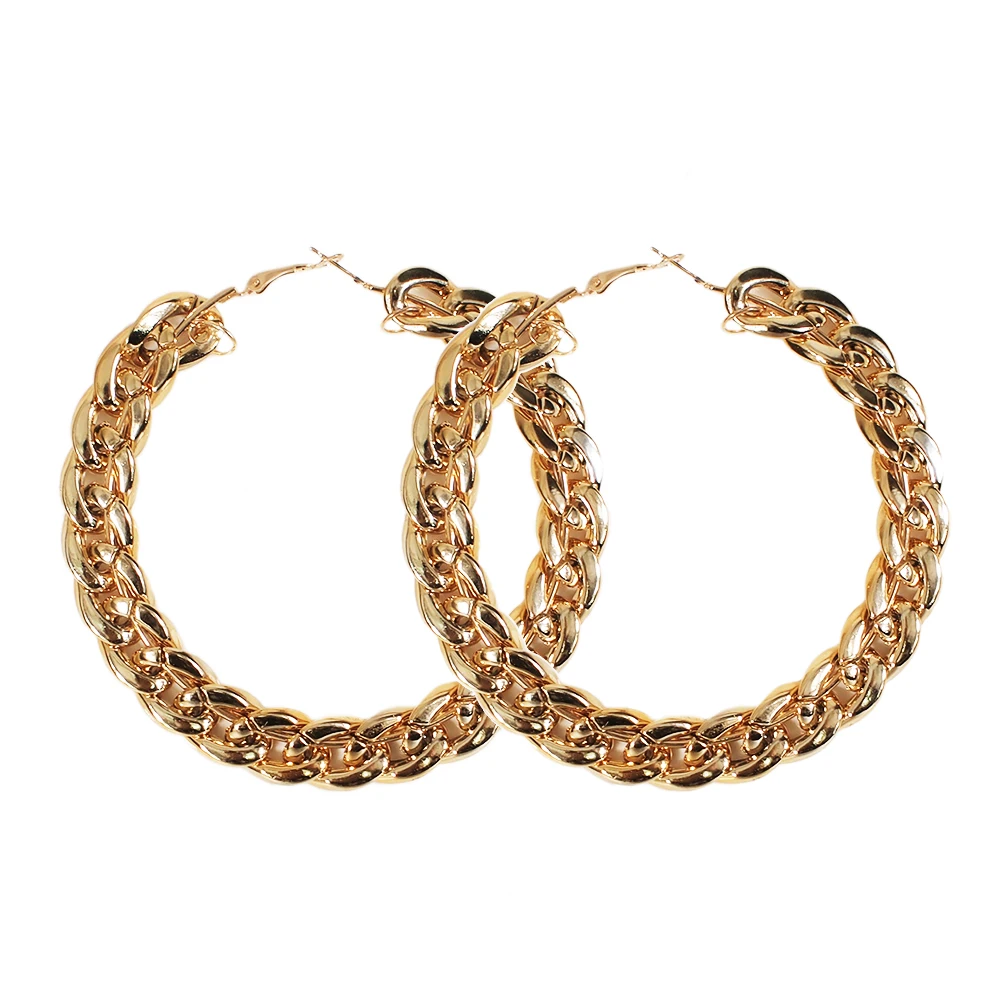 Anting-anting lingkaran rantai - Vintage Fashion Korea ulasan dan harga