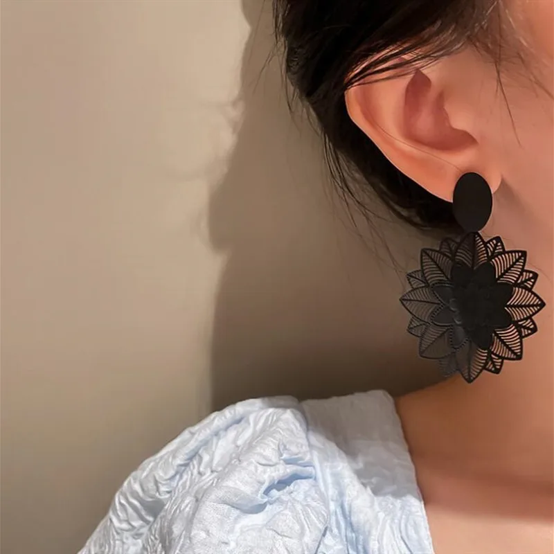 Anting-anting gantung renda bu - Vintage Fashion Korea ulasan dan harga