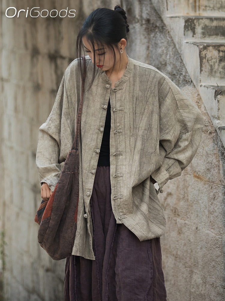 OriGoods Kemeja Oversize Wanit - Tie Dye Shirt Vintage ulasan dan harga