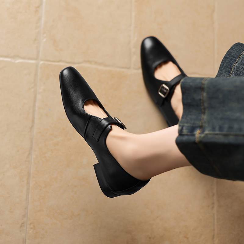 Krazing Pot Sepatu Hak Rendah  - Vintage Style Women Fashion ulasan dan harga