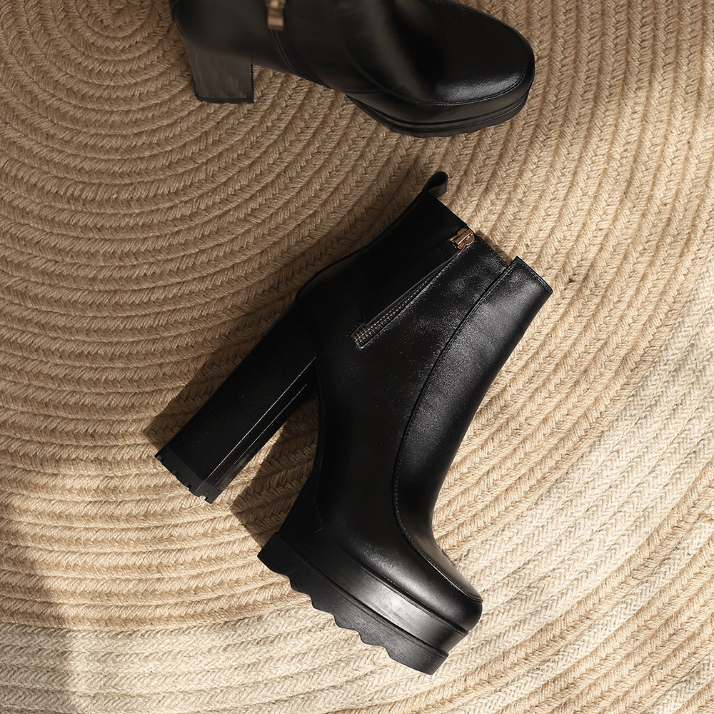 Aucegi Sepatu Bot Pergelangan  - Vintage Style Women Fashion ulasan dan harga