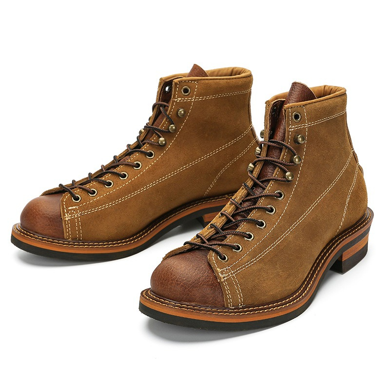 Sepatu Boots Kulit Asli Pria V - Vintage Fashion Boots ulasan dan harga