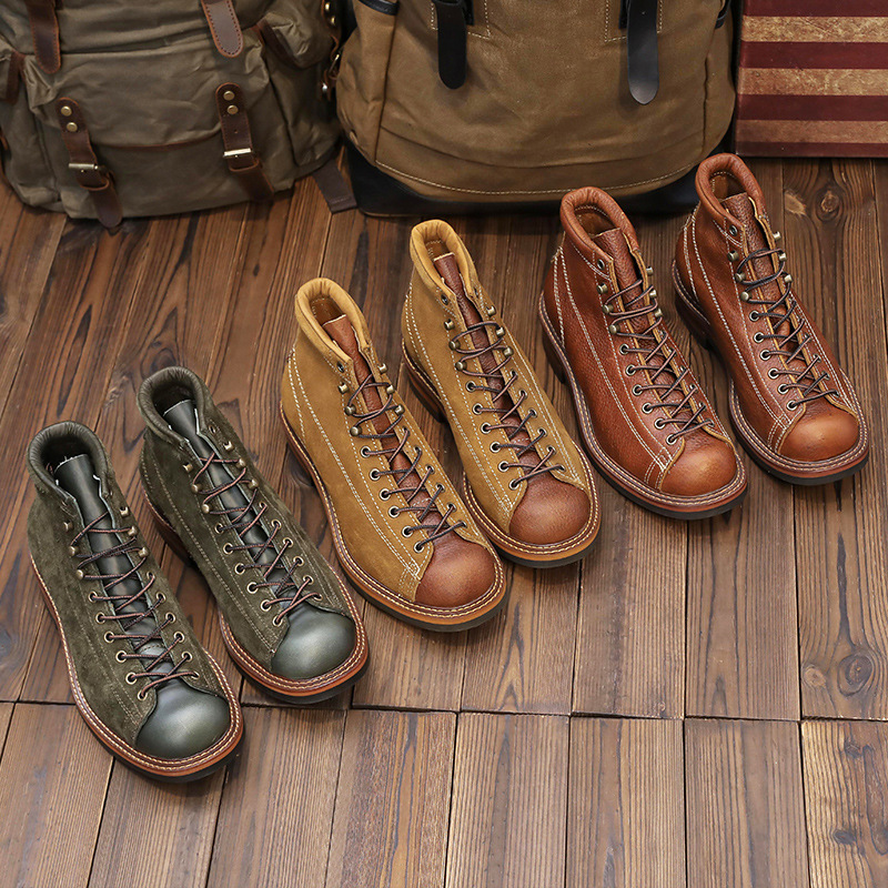 Sepatu Boots Kulit Asli Pria V - Vintage Fashion Boots ulasan dan harga
